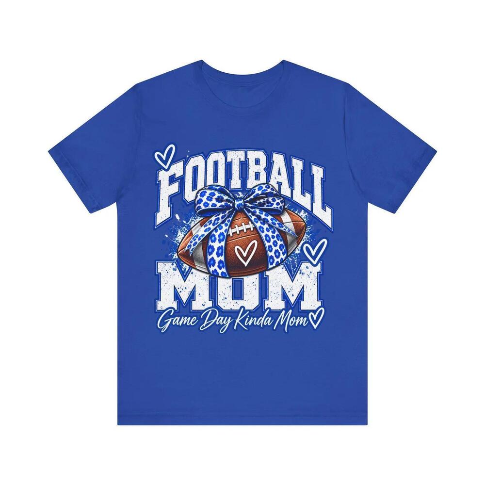 Personalized Football Mom Jersey Shirt Custom Name & Number Game Day Tee